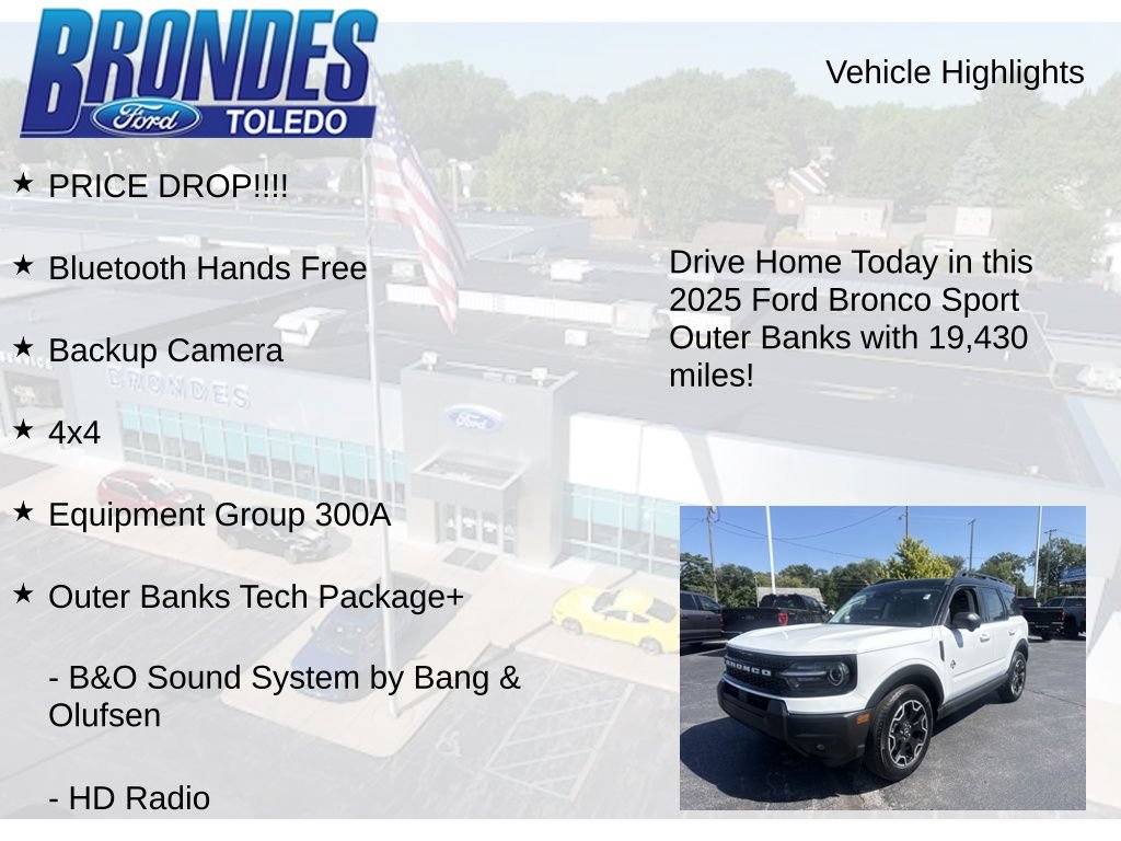 Used 2025 Ford Bronco Sport Outer Banks w/ Outer Banks Tech Package+ AWD/4WD image 5