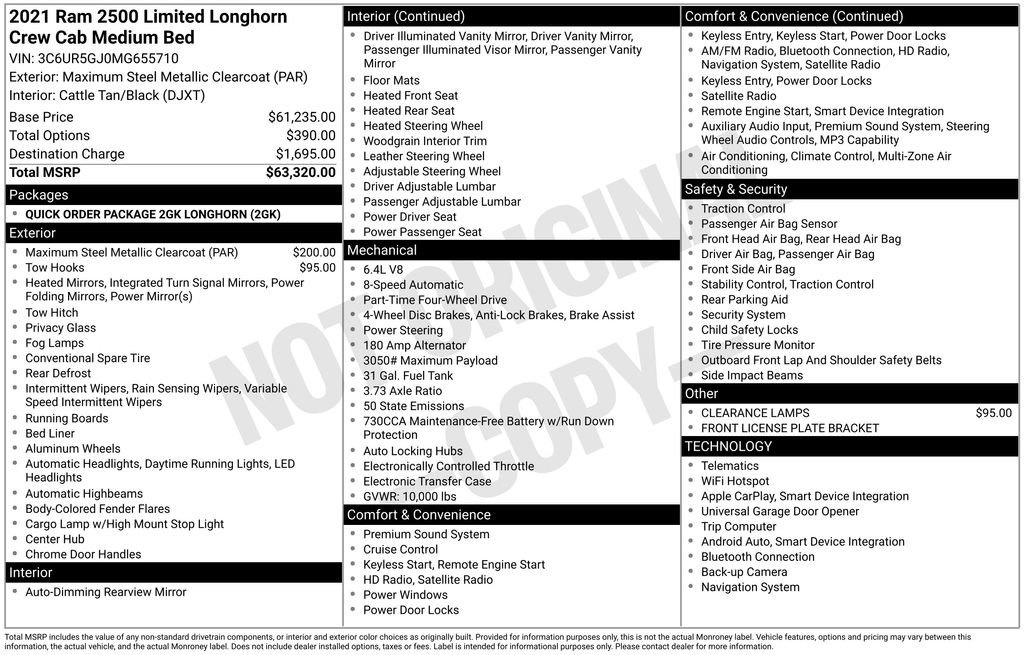 Used 2021 RAM 2500 Limited image 37