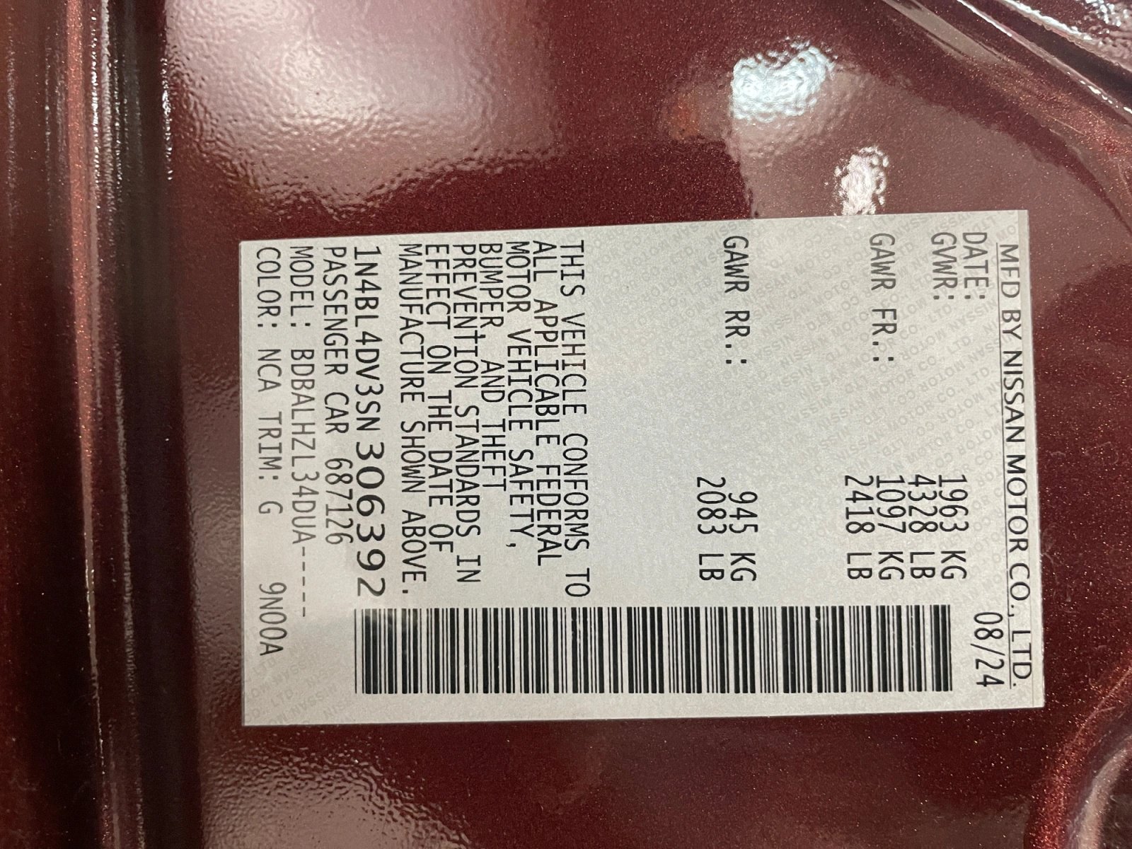 Used 2025 Nissan Altima 2.5 SV FWD image 13