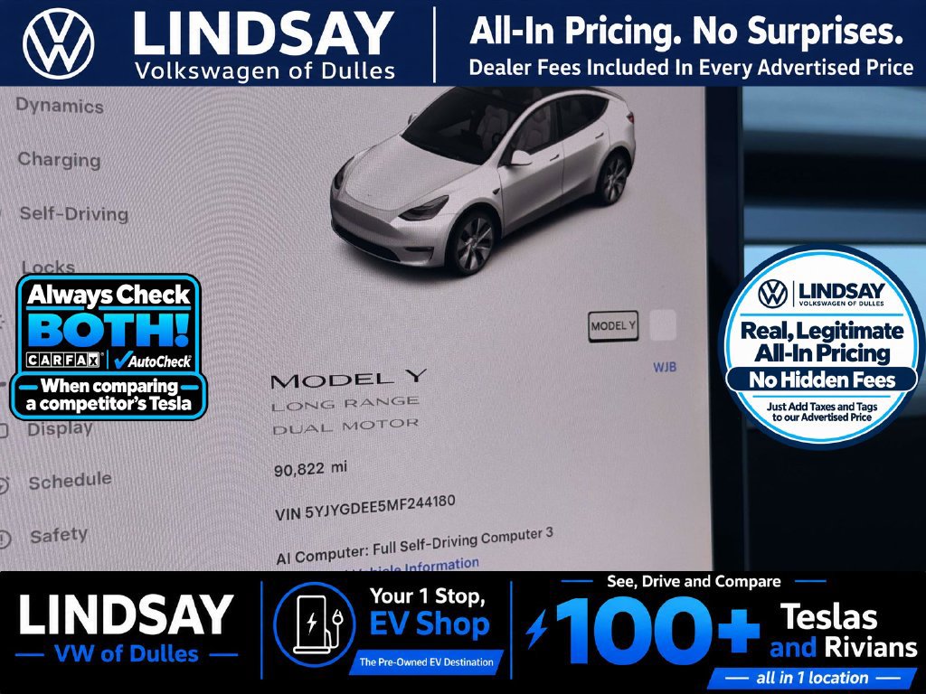 Used 2021 Tesla Model Y Long Range AWD/4WD image 20