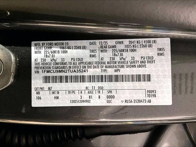 New 2026 Ford Escape ST-Line w/ Cold Weather Package AWD/4WD image 29