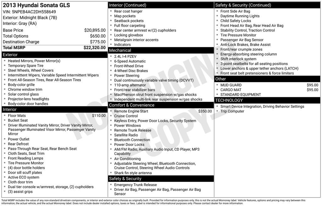 Used 2013 Hyundai Sonata GLS image 25