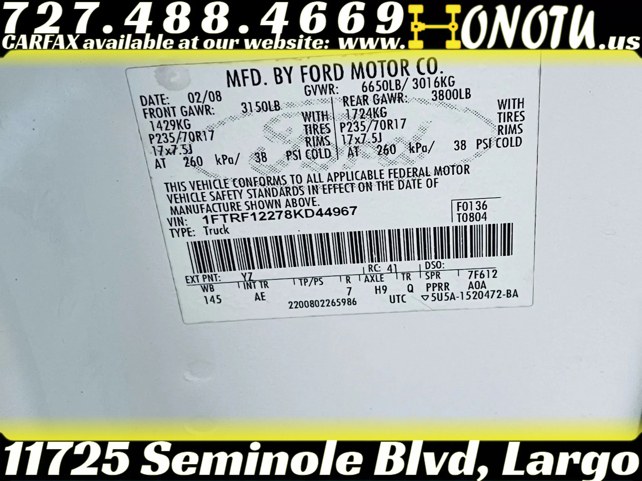 Used 2008 Ford F150 XL RWD image 18