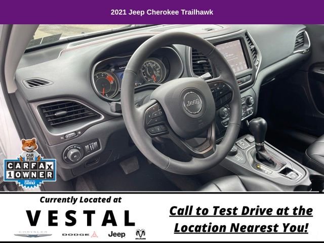 Used 2021 Jeep Cherokee Trailhawk AWD/4WD image 14