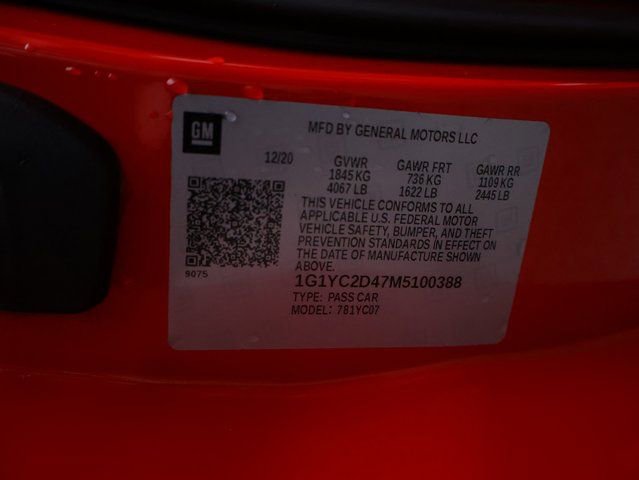 Used 2021 Chevrolet Corvette Stingray Premium Cpe w/ Z51 Performance Package image 41