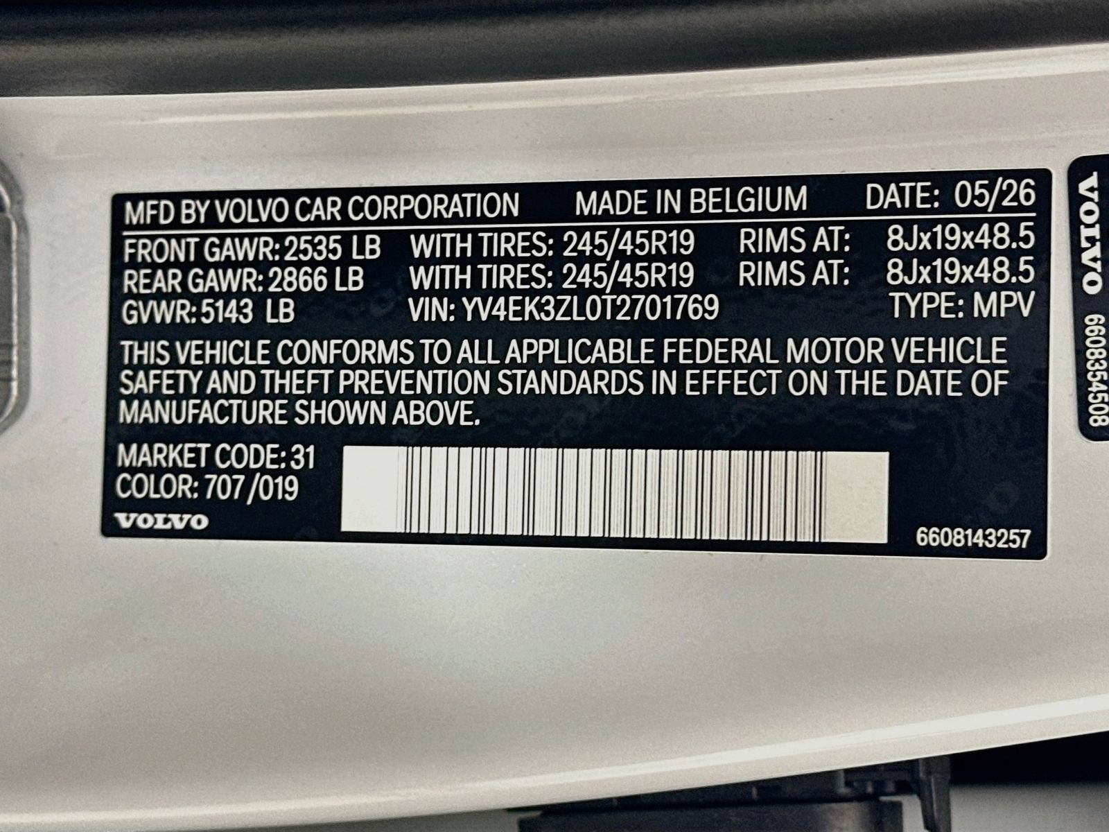 New 2026 Volvo EX30 Ultra w/ Protection Package Premier AWD/4WD image 44