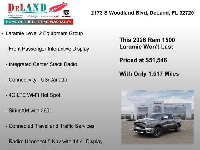 New 2026 RAM 1500 Laramie AWD/4WD image 12
