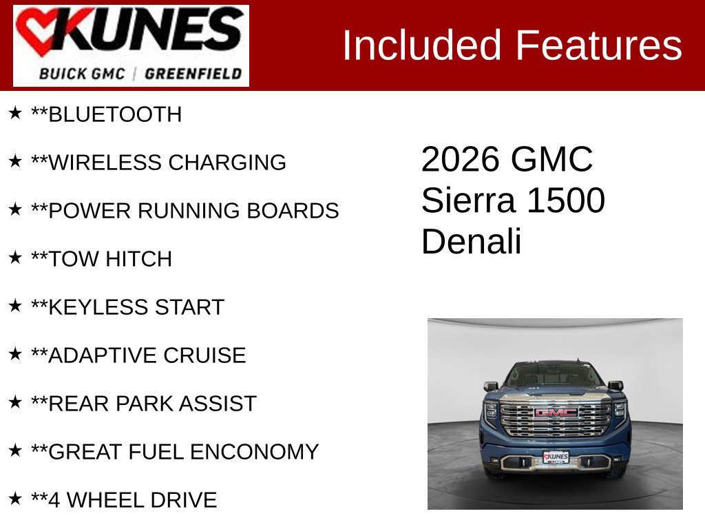 Used 2026 GMC Sierra 1500 Denali w/ Denali Reserve Package AWD/4WD image 3
