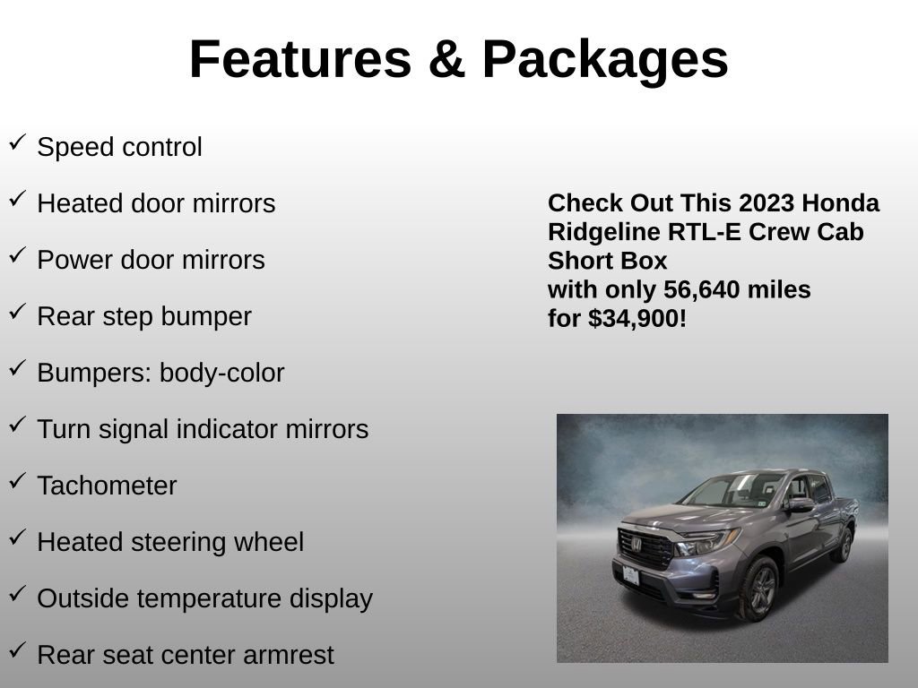 Used 2023 Honda Ridgeline RTL-E image 24
