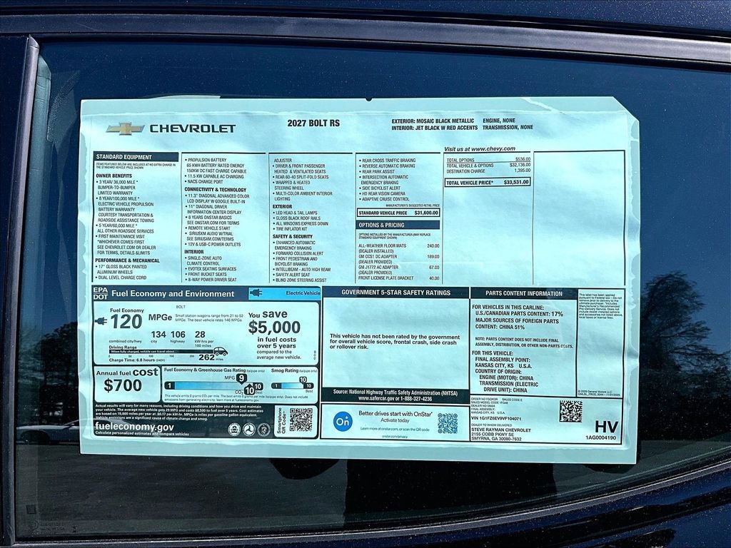 New 2027 Chevrolet Bolt RS image 11