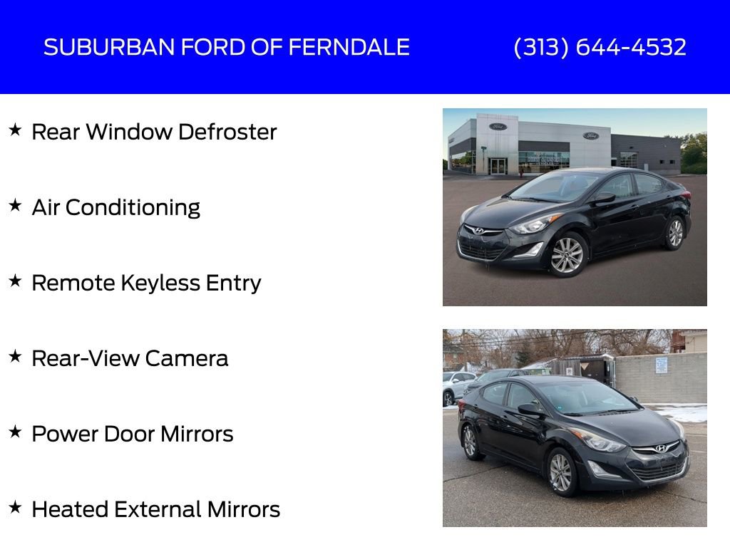 Used 2015 Hyundai Elantra SE w/ Option Group 02 image 13