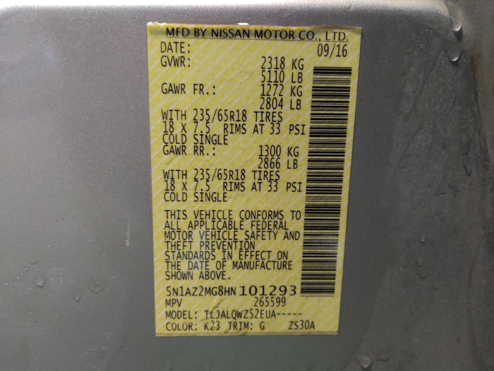 Used 2017 Nissan Murano SV image 33