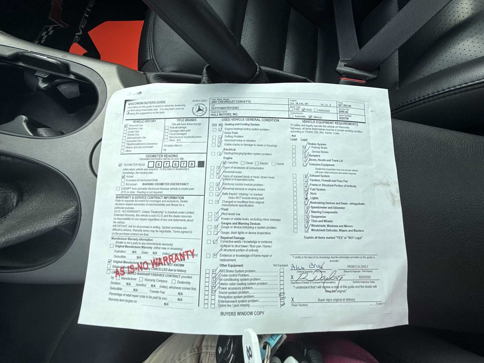 Used 2007 Chevrolet Corvette Convertible w/ Preferred Equipment Group RWD image 28