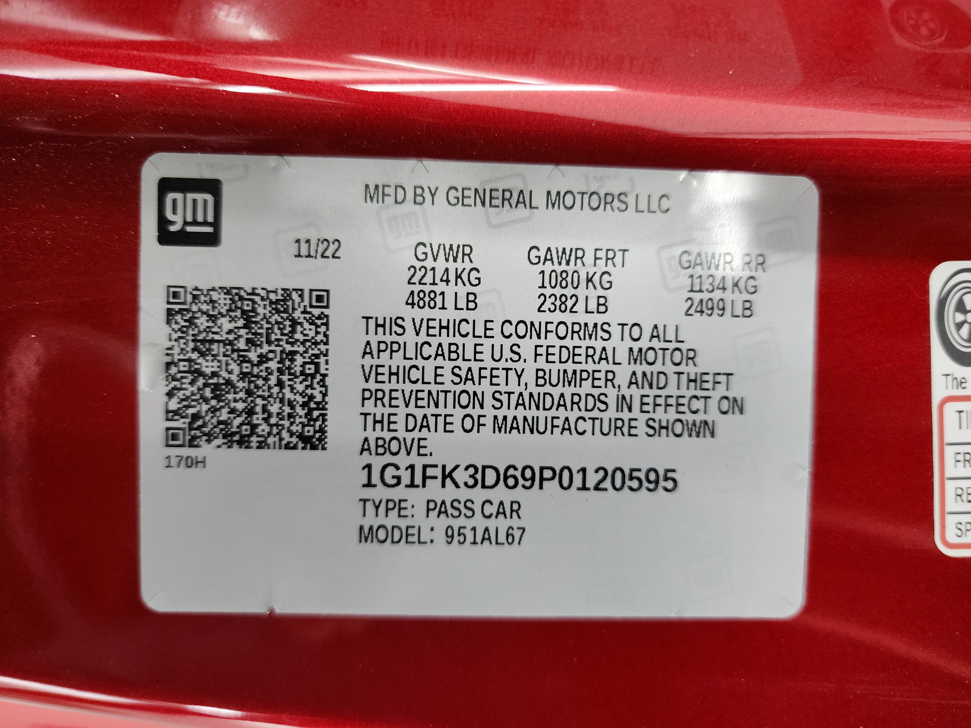 Used 2023 Chevrolet Camaro ZL1 RWD image 61