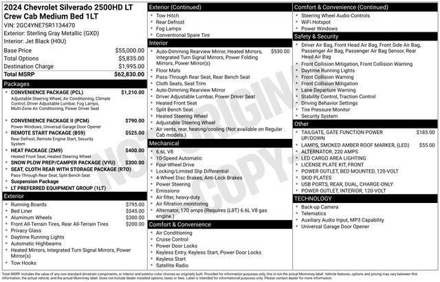 Used 2024 Chevrolet Silverado 2500 LT w/ Convenience Package AWD/4WD image 9