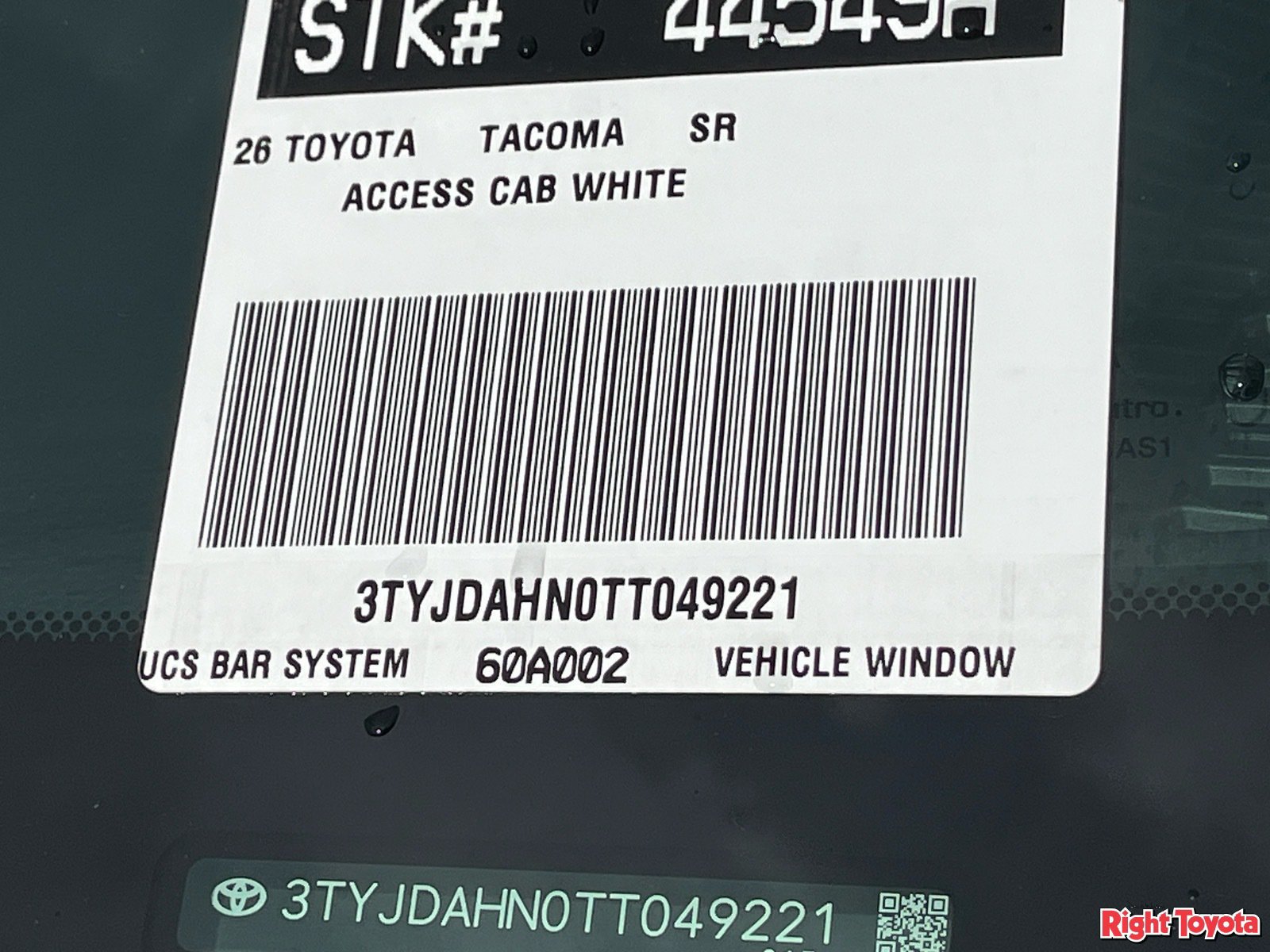 Certified 2026 Toyota Tacoma SR RWD image 33