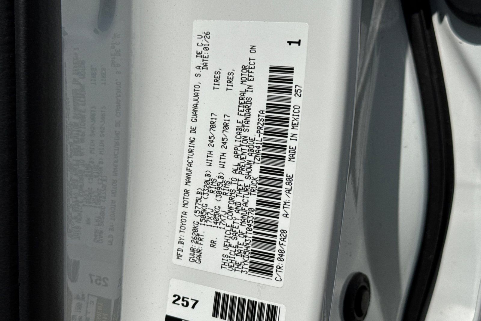 New 2026 Toyota Tacoma SR image 33