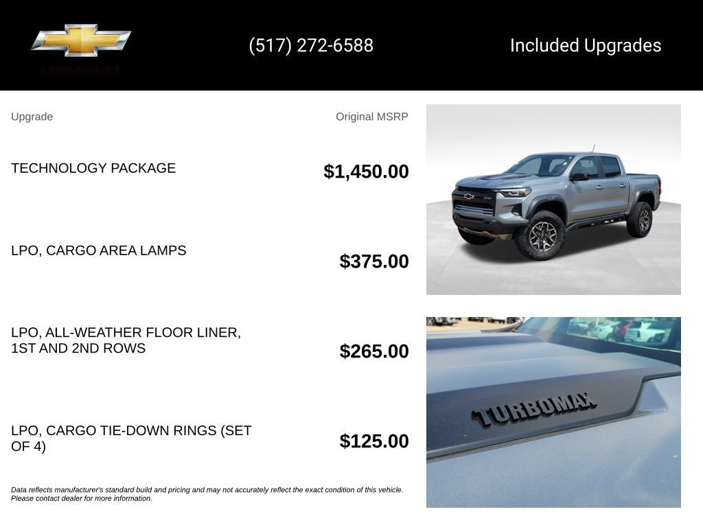 Used 2025 Chevrolet Colorado ZR2 w/ Technology Package AWD/4WD image 15