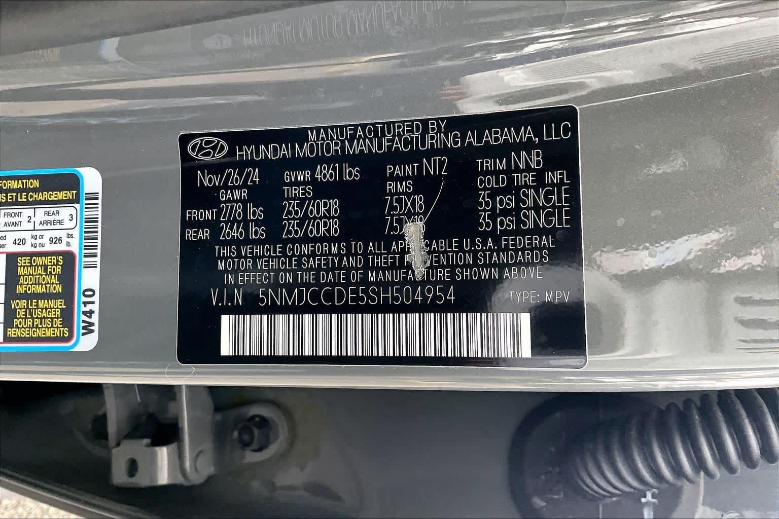 Certified 2025 Hyundai Tucson SEL AWD/4WD image 34