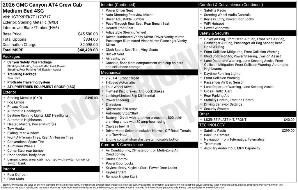 Used 2026 GMC Canyon AT4 AWD/4WD image 2