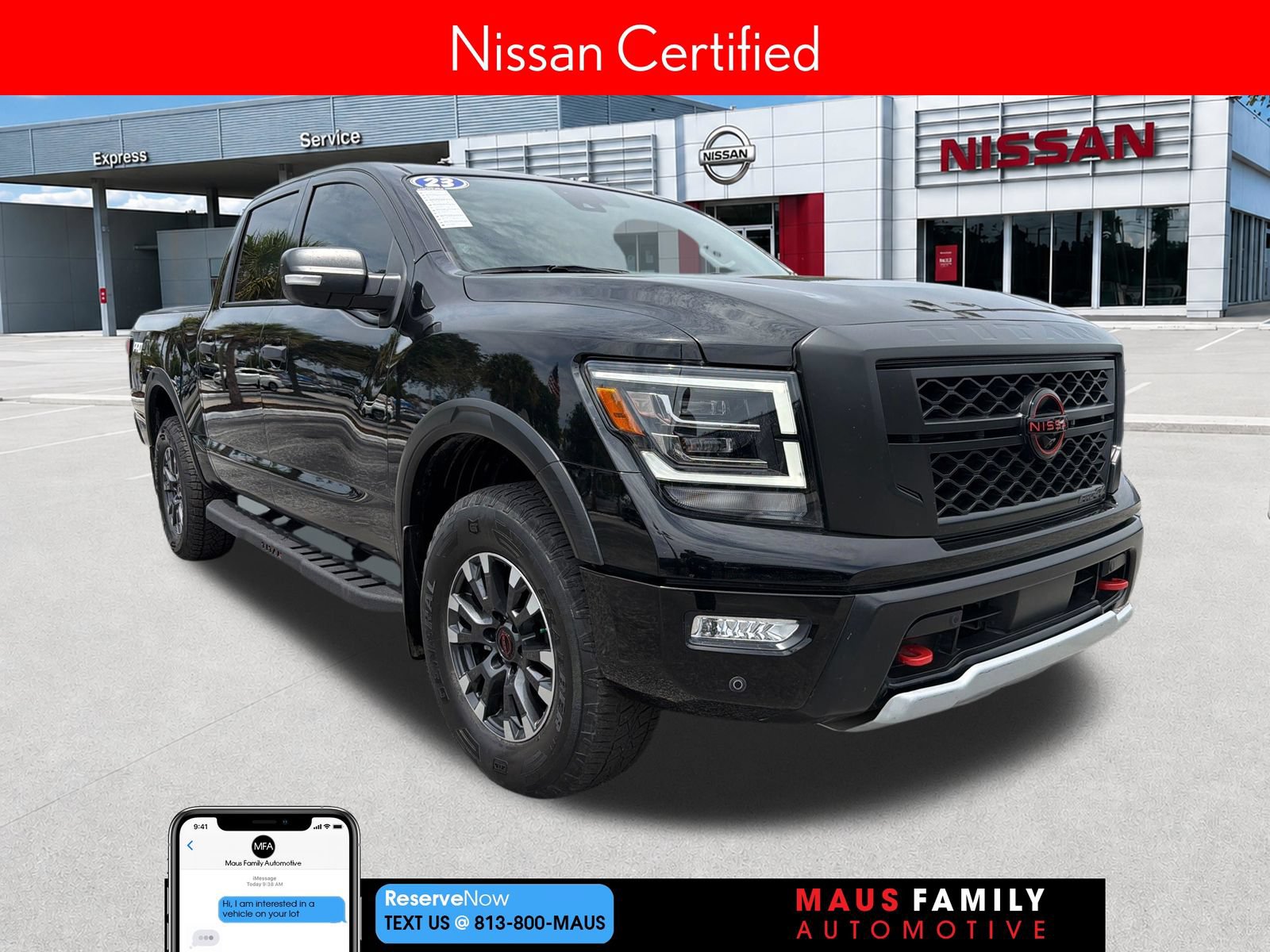Certified 2023 Nissan Titan PRO-4X w/ Pro-4x Convenience Package AWD/4WD image 1