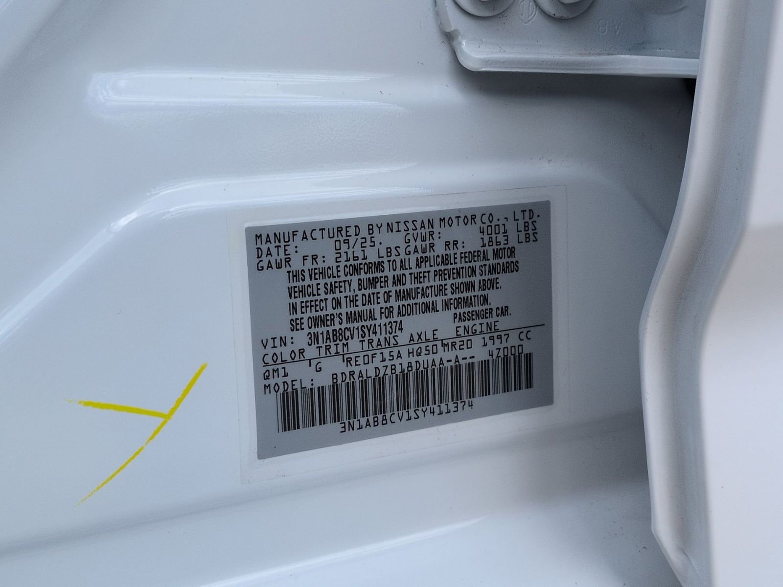 Certified 2025 Nissan Sentra SV w/ All-Weather Package FWD image 38