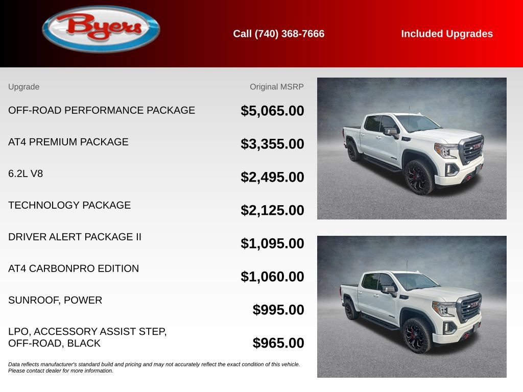 Used 2020 GMC Sierra 1500 AT4 w/ Off-Road Performance Package AWD/4WD image 5