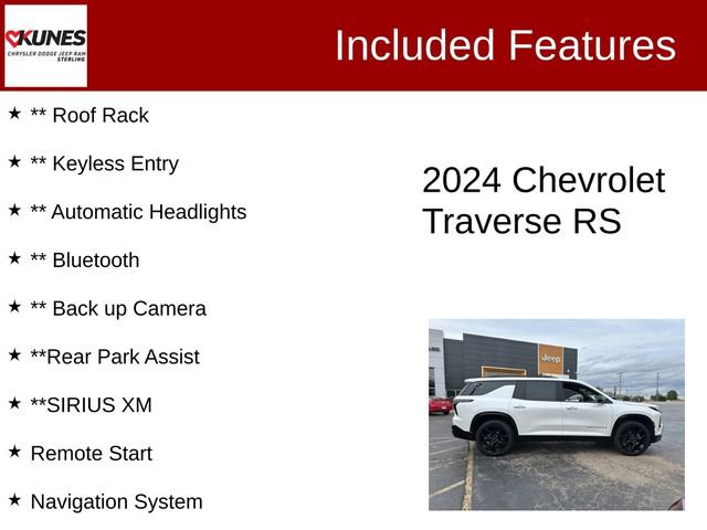 Used 2024 Chevrolet Traverse RS image 3