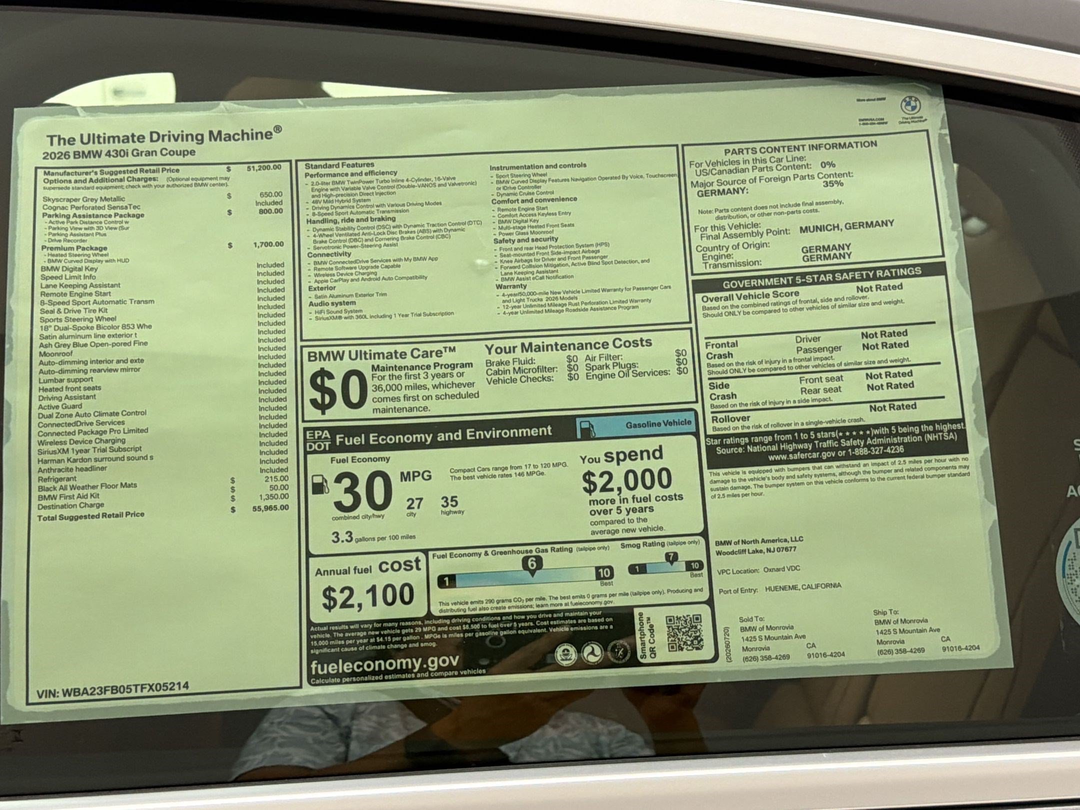 New 2026 BMW 430i w/ Premium Package RWD image 32