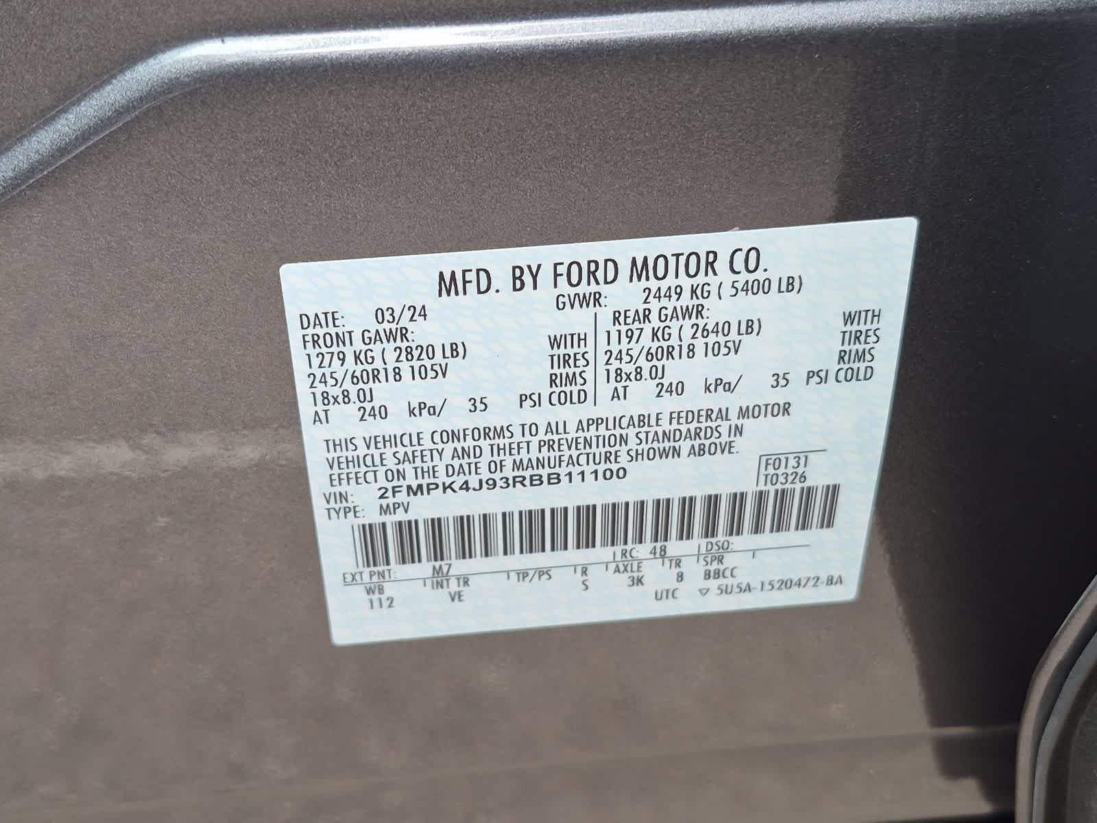 Certified 2024 Ford Edge SEL w/ Convenience Package AWD/4WD image 35