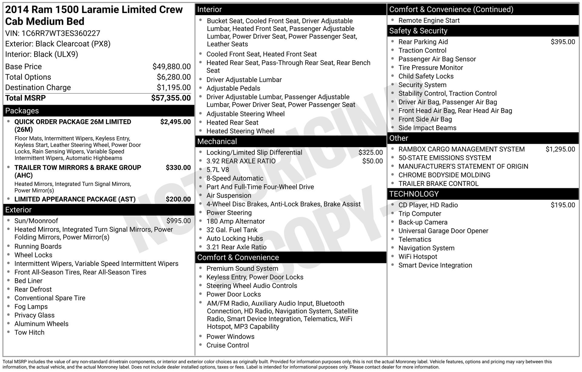 Used 2014 RAM 1500 Limited AWD/4WD image 3
