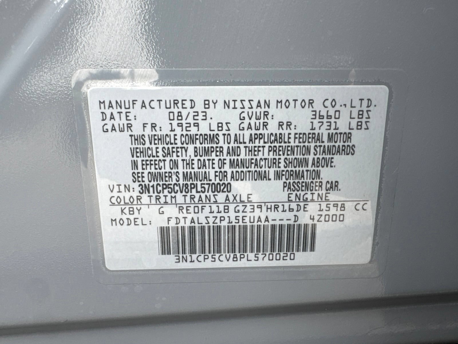 Certified 2023 Nissan Kicks SV FWD image 28