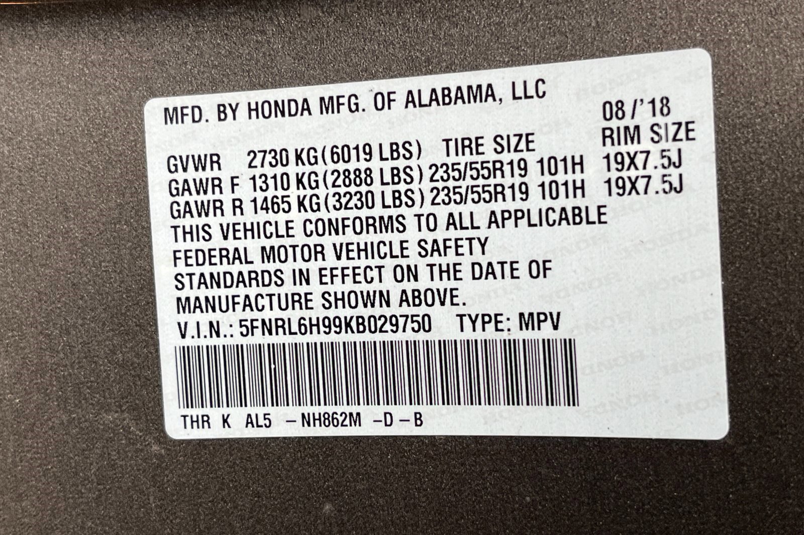 Used 2019 Honda Odyssey Elite image 10