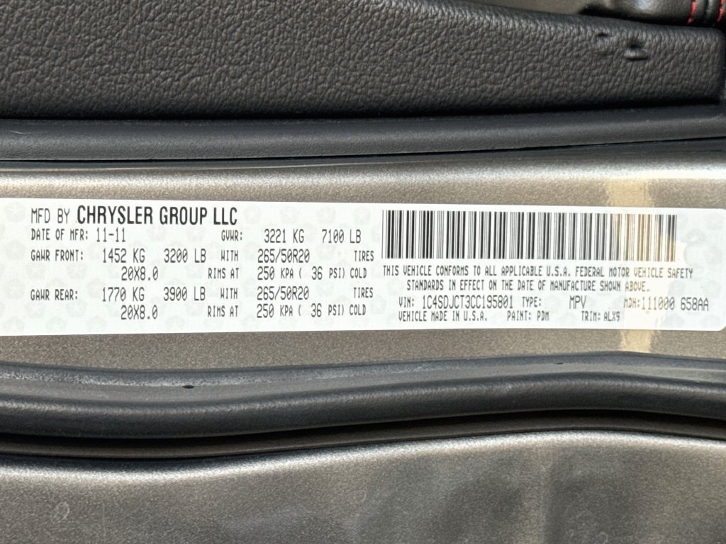 Used 2012 Dodge Durango R/T w/ Leather Interior Group AWD/4WD image 37