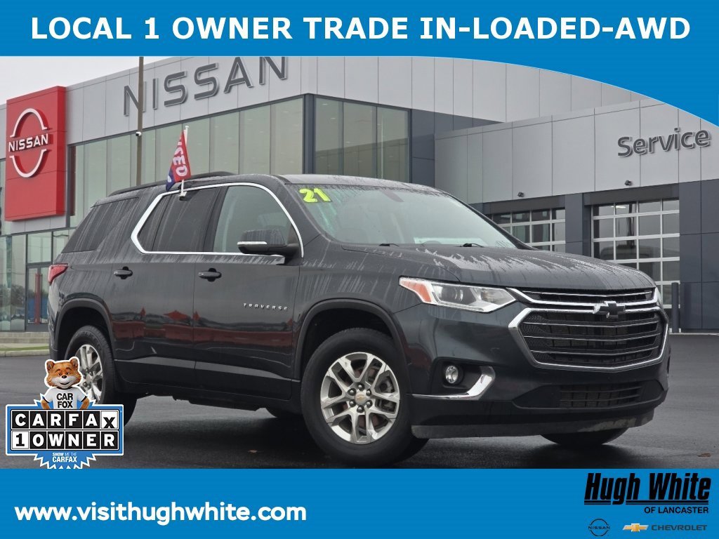 Used 2021 Chevrolet Traverse LT w/ LPO, Floor Liner Package image 1