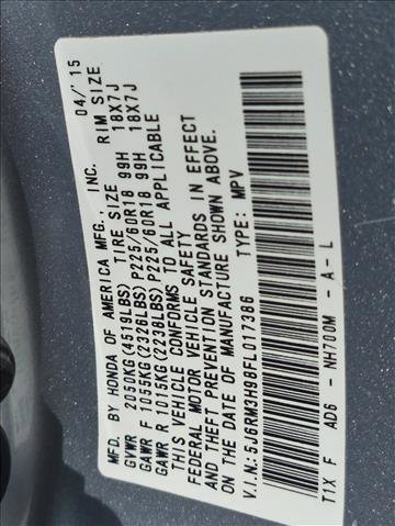 Used 2015 Honda CR-V Touring image 15