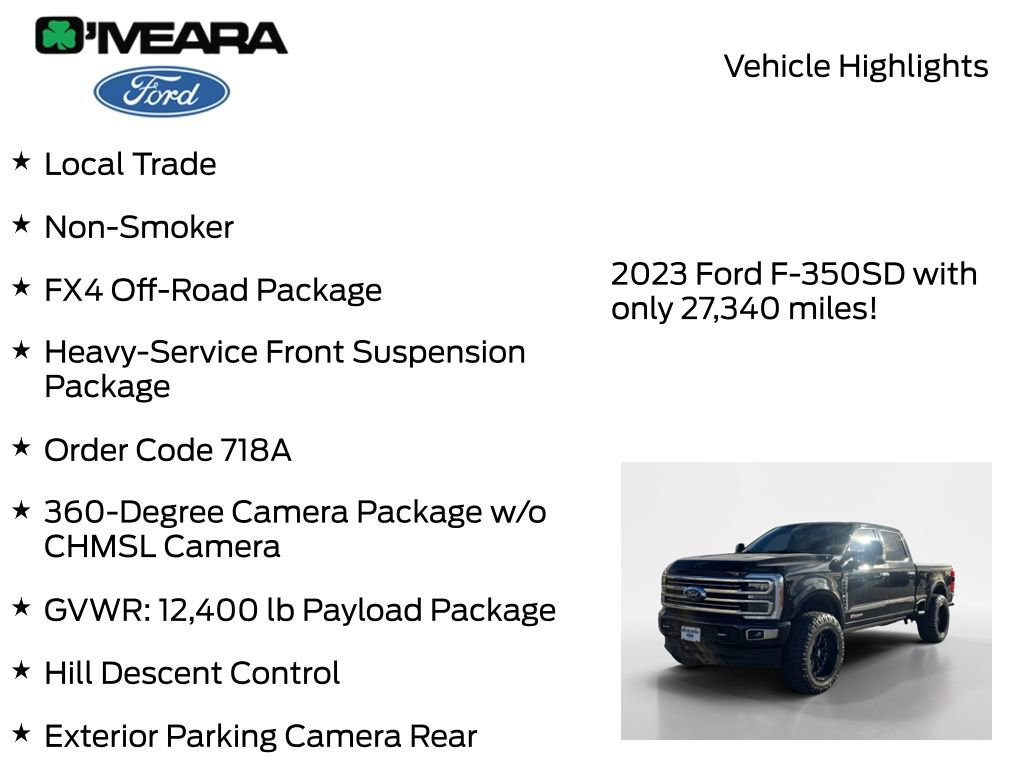 Used 2023 Ford F350 Limited w/ FX4 Off-Road Package image 7