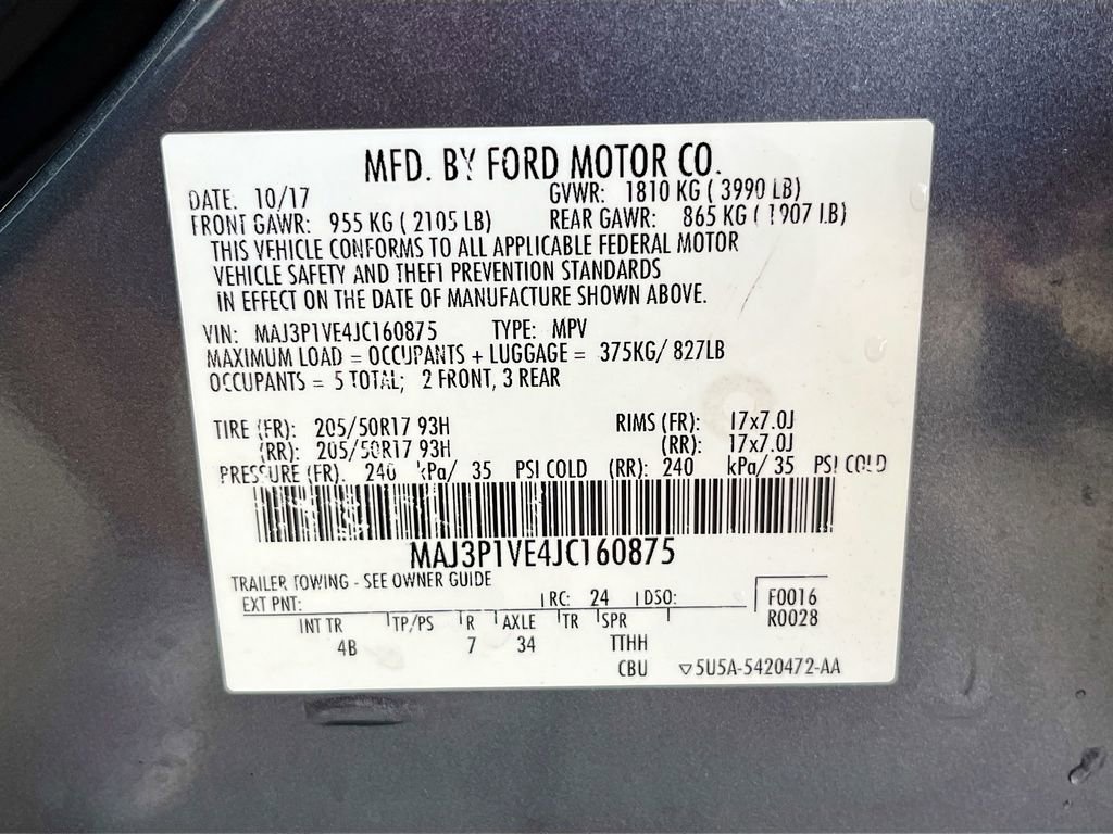 Used 2018 Ford EcoSport Titanium FWD image 32
