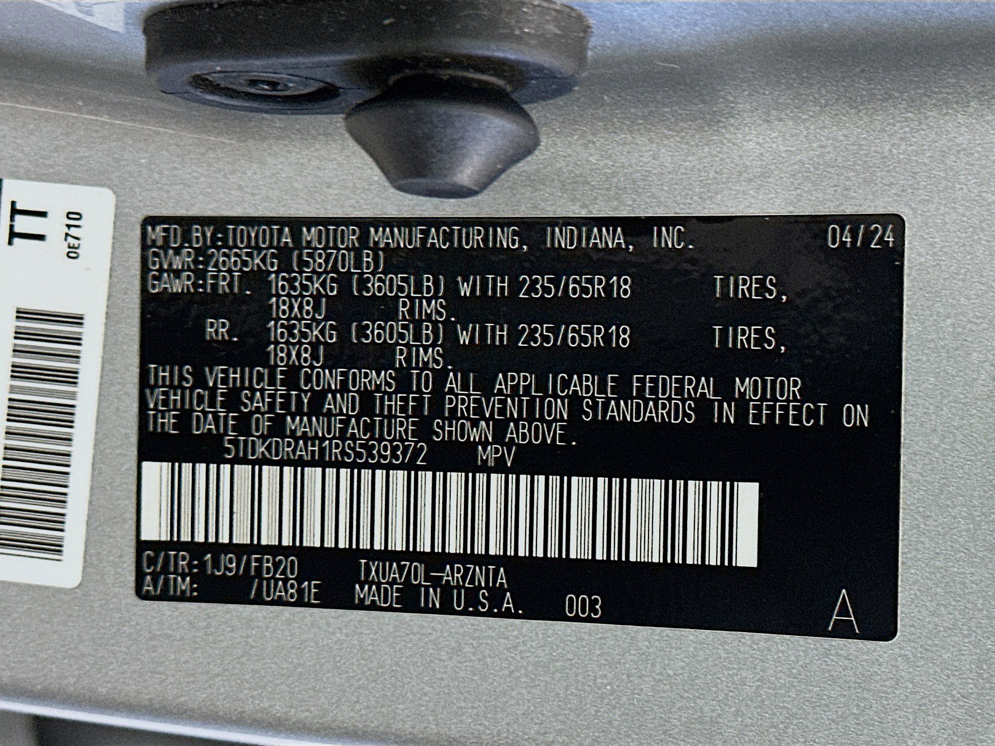 Used 2024 Toyota Highlander LE image 12