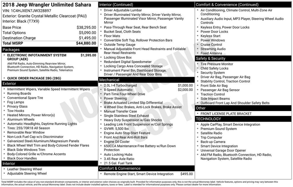 Used 2018 Jeep Wrangler Unlimited Sahara image 38