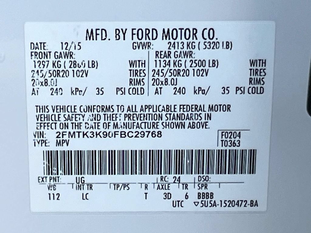 Used 2015 Ford Edge Titanium w/ Technology Package FWD image 32