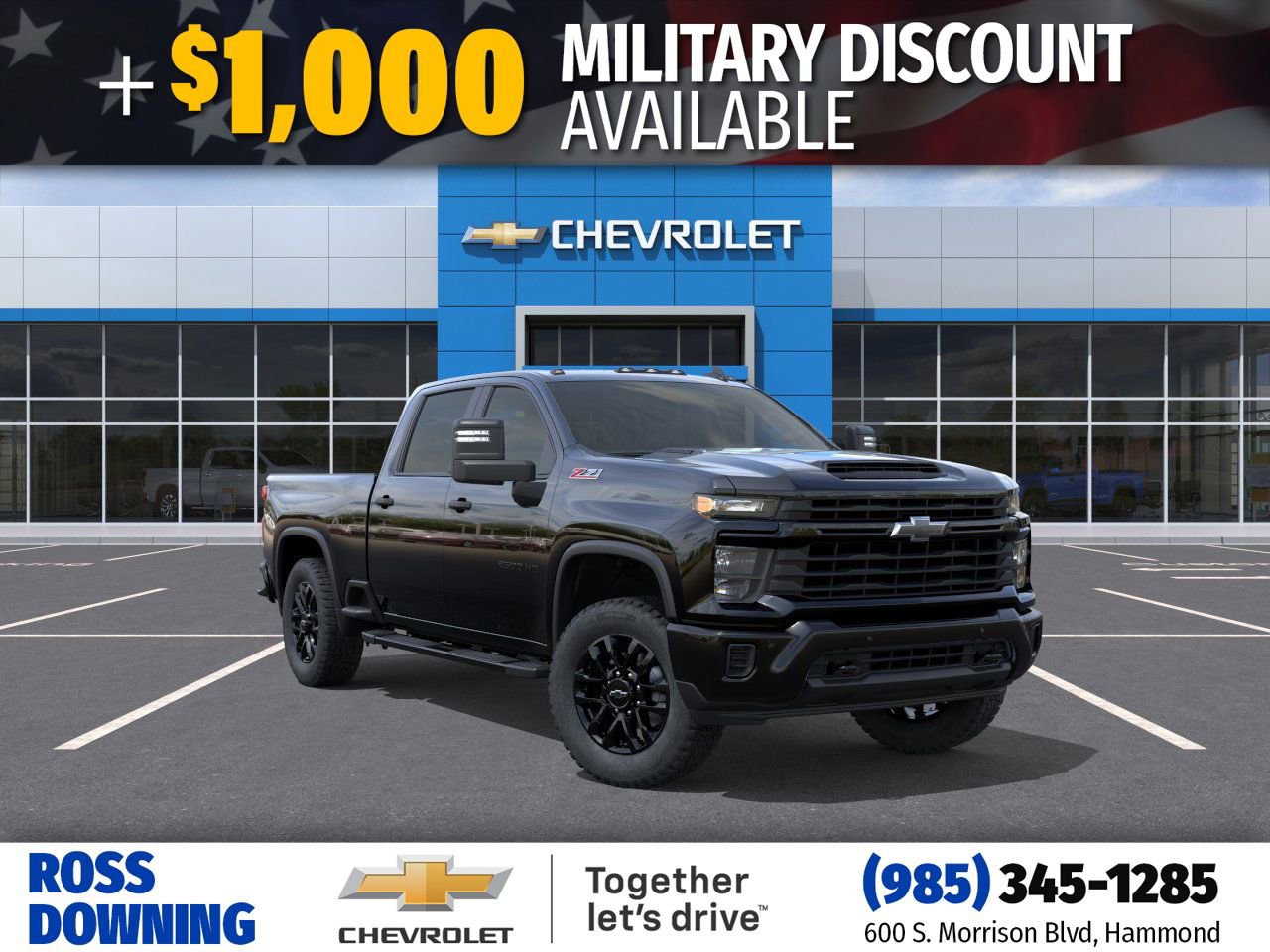 New 2026 Chevrolet Silverado 2500 Custom w/ Custom Value Package