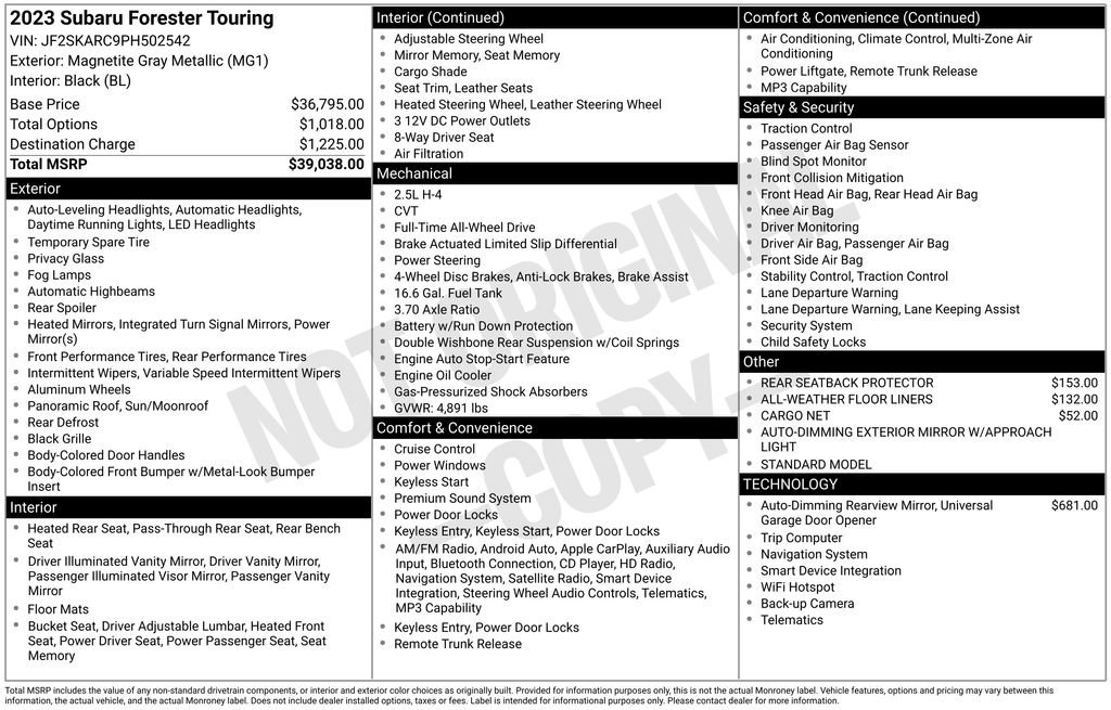 Certified 2023 Subaru Forester Touring image 26