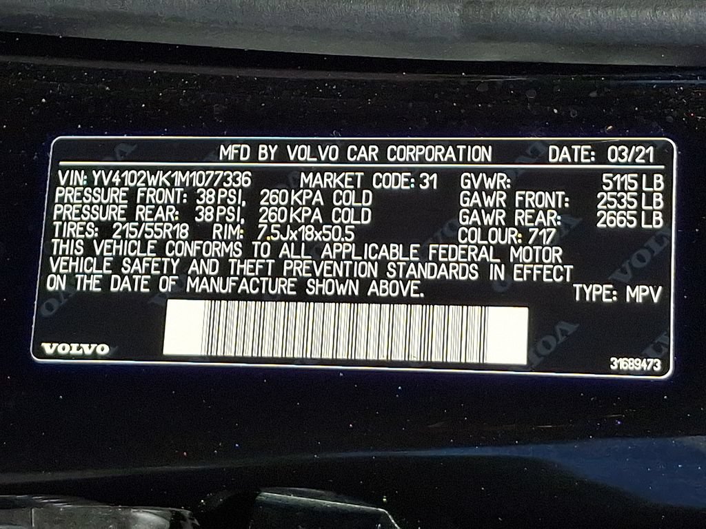 Used 2021 Volvo V60 T5 Cross Country AWD/4WD image 27
