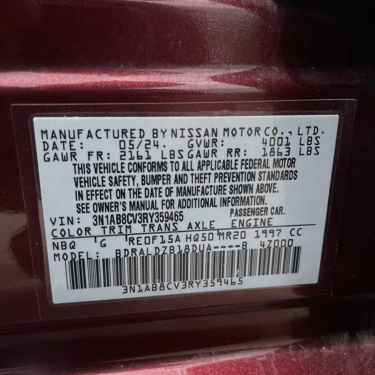 Used 2024 Nissan Sentra SV FWD image 29