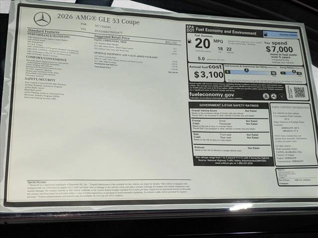 New 2026 Mercedes-Benz GLE 53 AMG 4MATIC Coupe image 19