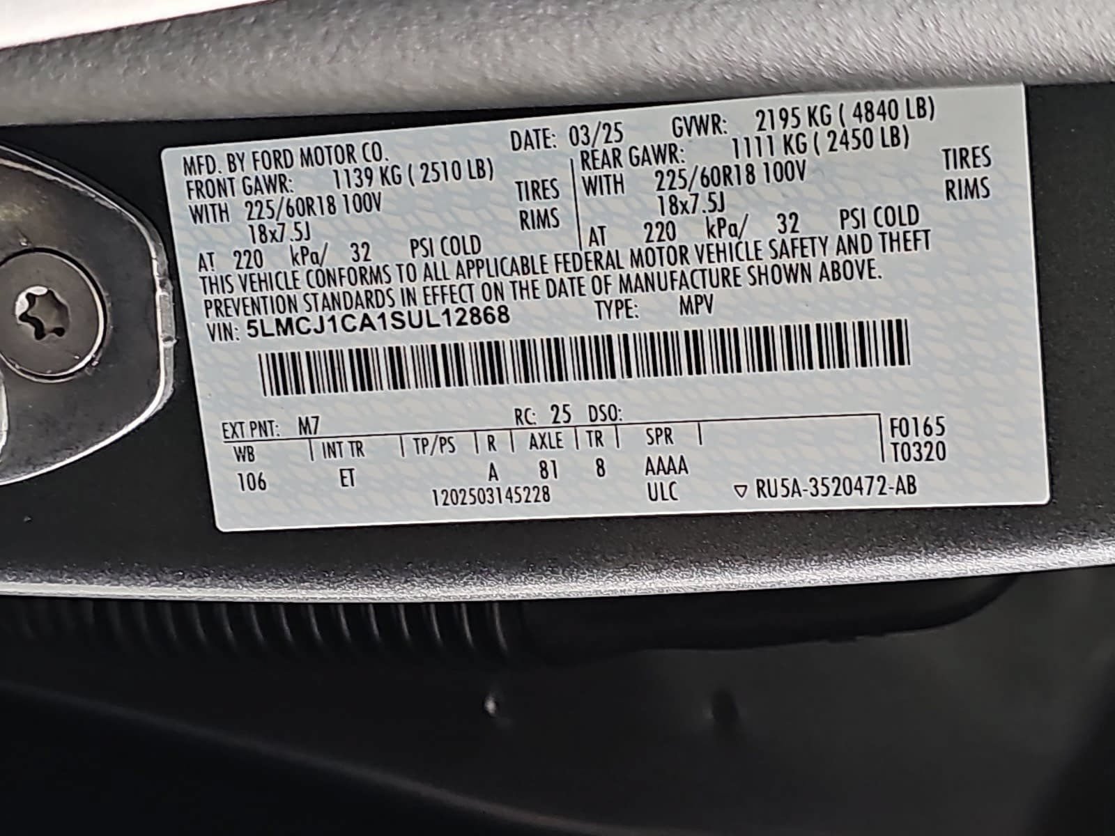 Used 2025 Lincoln Corsair FWD image 32