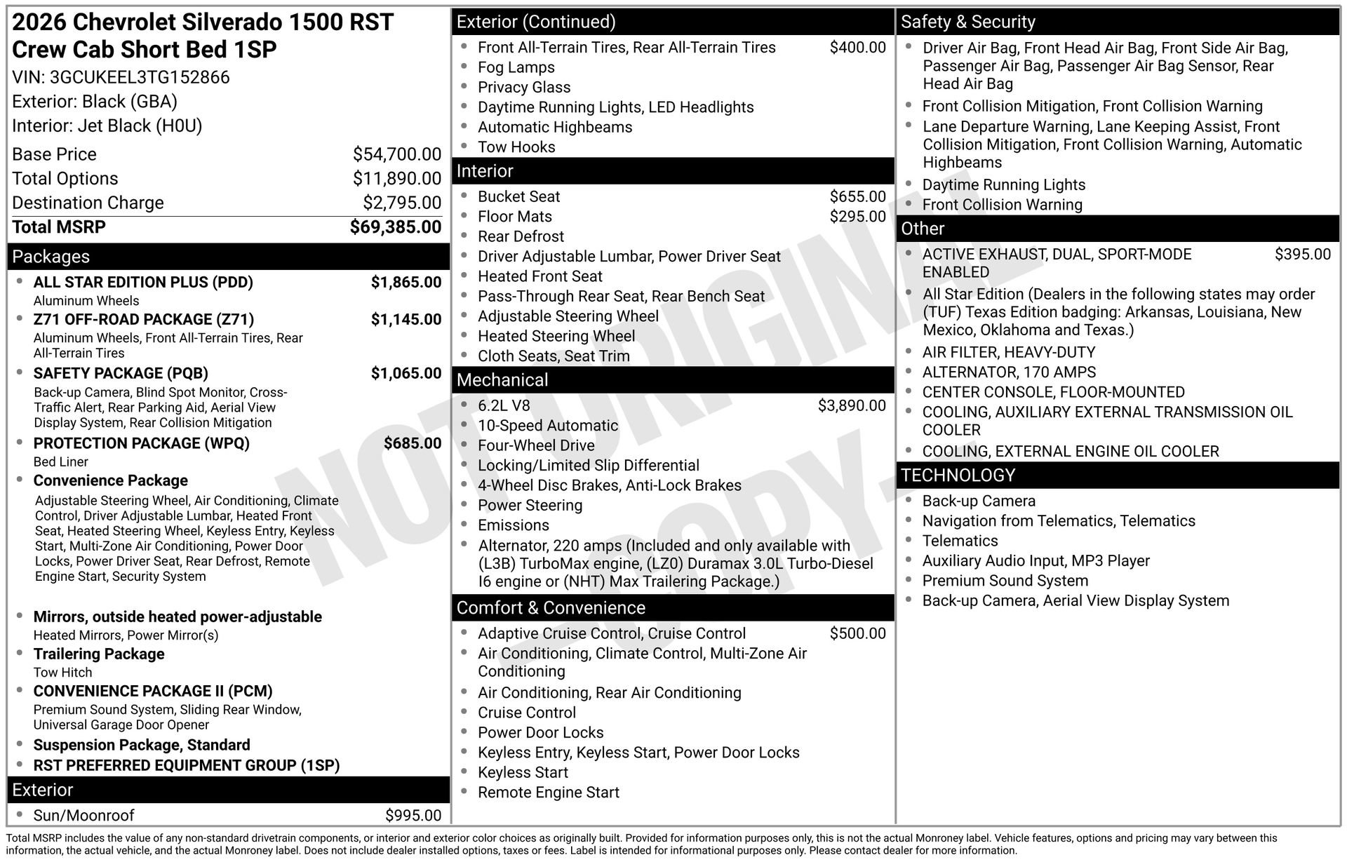 New 2026 Chevrolet Silverado 1500 RST w/ All Star Edition Plus AWD/4WD image 3