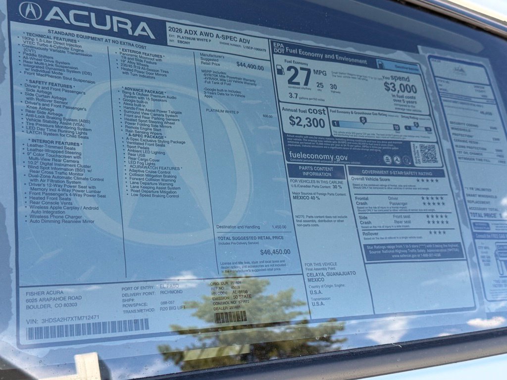 New 2026 Acura ADX A-Spec w/ Advance Package AWD/4WD image 26