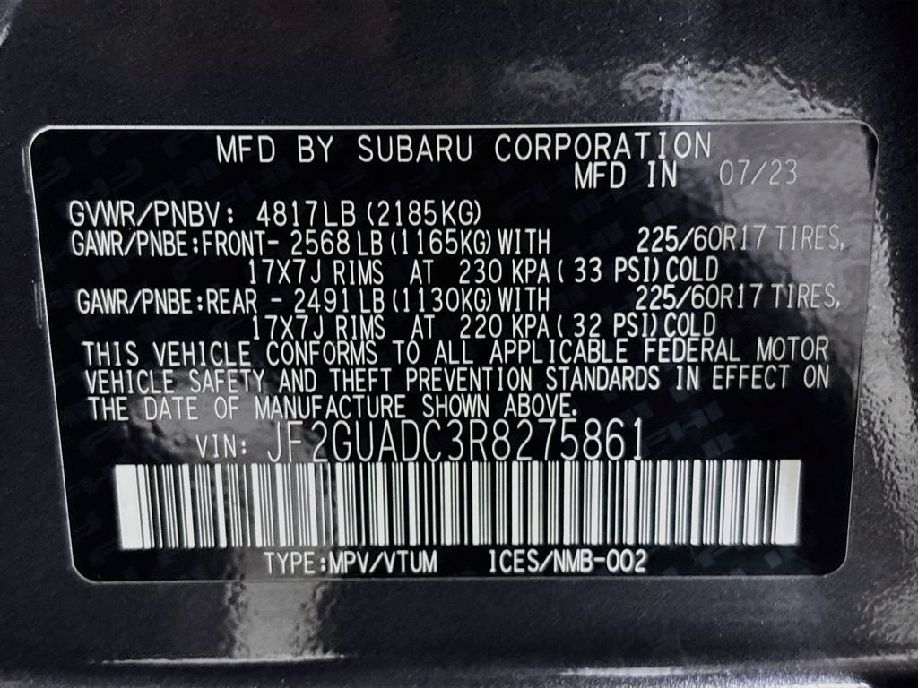 Certified 2024 Subaru Crosstrek 2.0i Premium AWD/4WD image 27